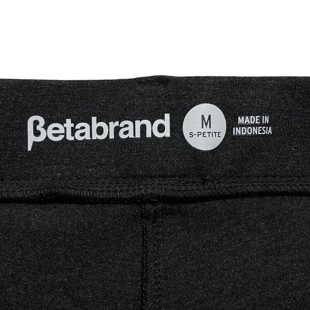 Betabrand Yoga Dress Pants Pull On Stretchy Comfort Charcoal Gray | Med Petite - Picture 6 of 8